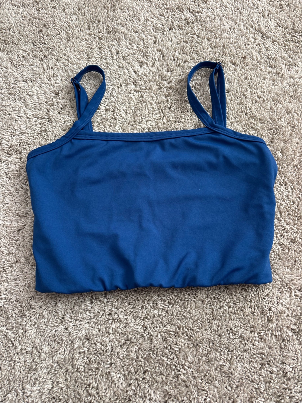 Wilfos Royal Blue Scoop Swim Top